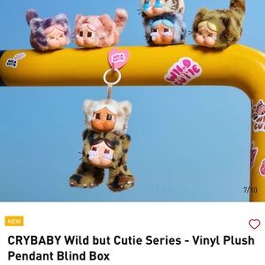 POPMART CRYBABY Wild Cutie Plush Pendant Blind Box